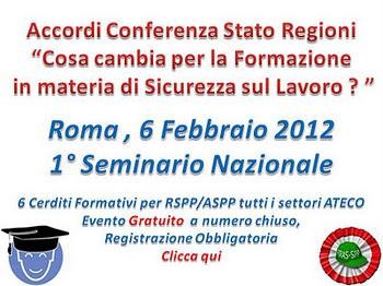 Roma 6 Febbraio - Seminario Nazionale per la Formazione - Asso 231